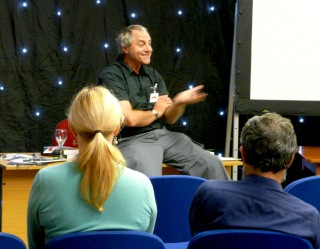 Author, Fred Normandale, waxing lyrical about books! His trilogy has sold over ten thousand copies